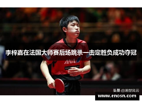 李梓嘉在法国大师赛后场跳杀一击定胜负成功夺冠